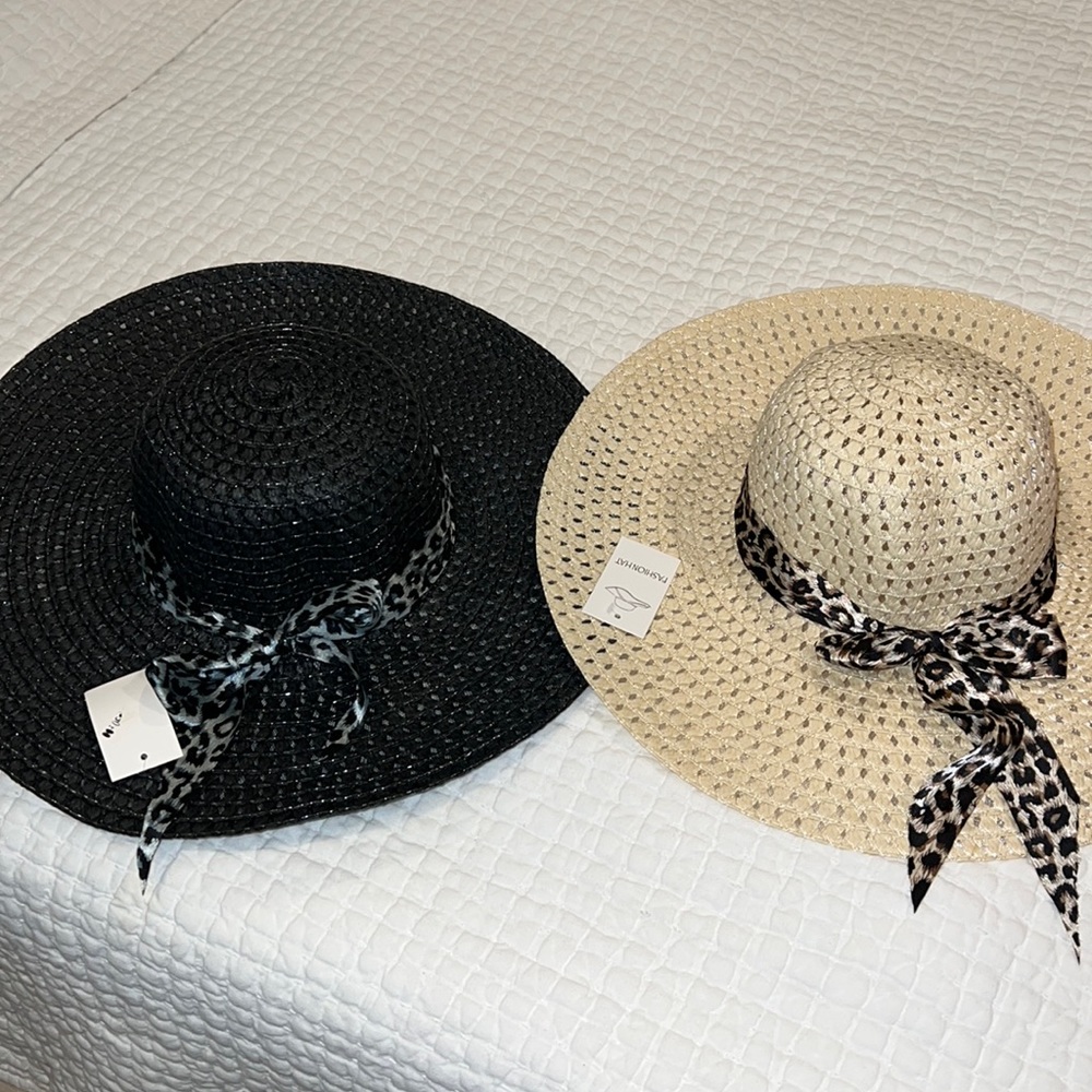 Black & Tan Sun hat set